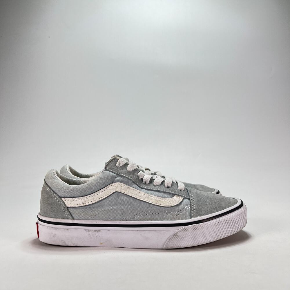 Vans Old Skool Soft Slate Blue Low Top Skateboarding Shoes 500714 Women's Sz 6.5